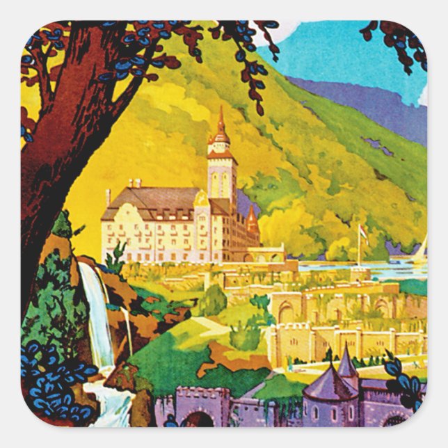 Lillafured Hungary Square Sticker (Front)