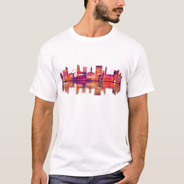 Lille France Skyline T-Shirt (Front)
