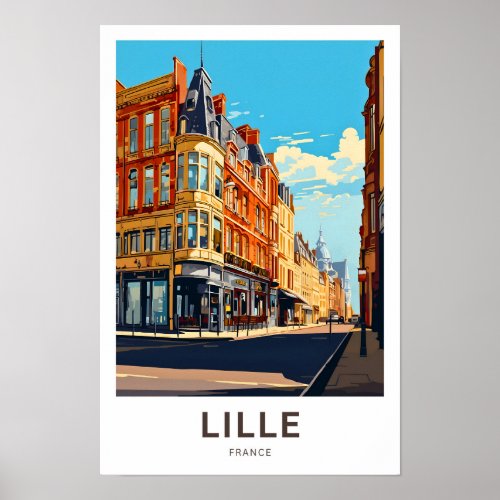 Lille France Travel Print