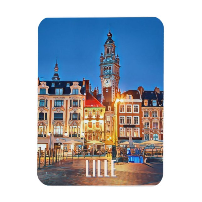 Lille Photo Vintage  Magnet (Vertical)