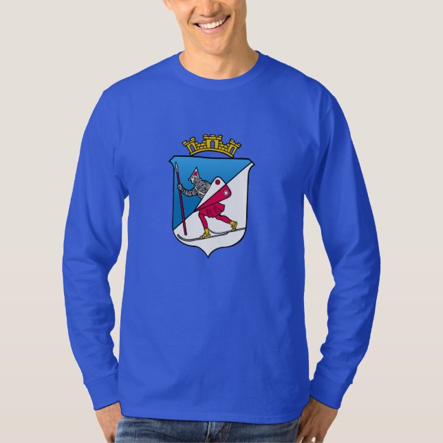 Lillehammer Norway Coat of Arms Heraldry T-Shirt (Front)