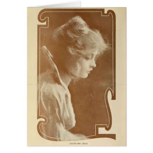 Lillian Gish 1915 silent movie actress portrait (Front)