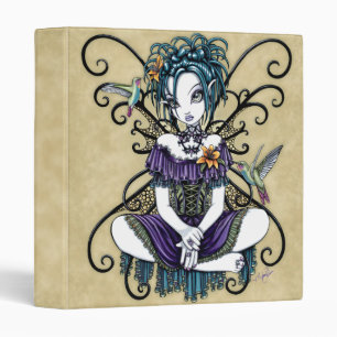 "Lillian" Gothic Hummingbird Fairy Art Binder