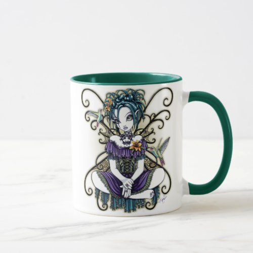 Lillian Gothic Hummingbird Fairy Art Mug