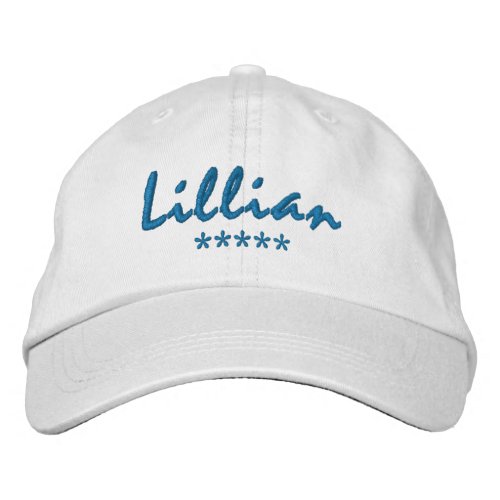 Lillian Name Embroidered Baseball Cap