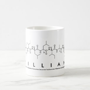 Lillian peptide name mug