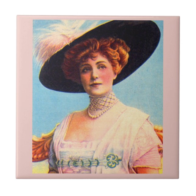 Lillian Russell Ceramic Tile (Front)