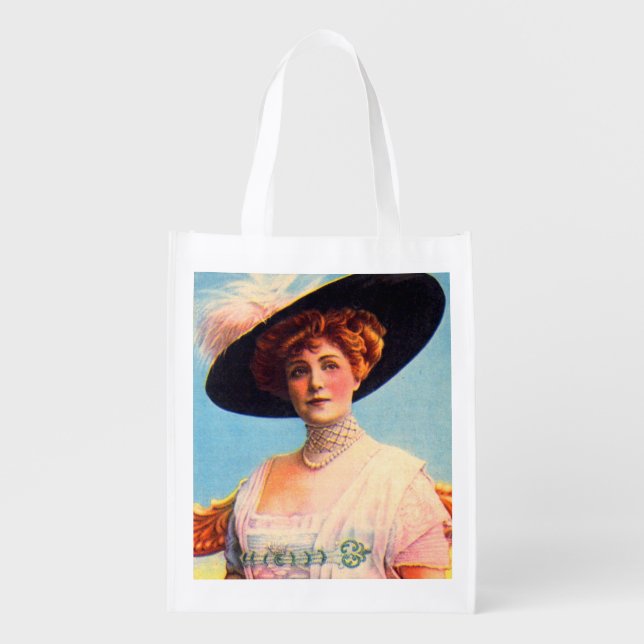 Lillian Russell Grocery Bag (Front)