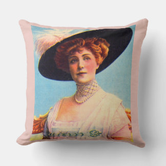 Lillian Russell Throw Pillow