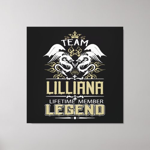 Lilliana Lilliana Dragon Lifetime Member Legend Canvas Print