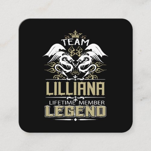 Lilliana Lilliana Dragon Lifetime Member Legend Square Business Card