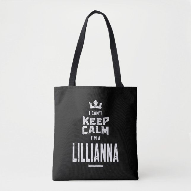 Lillianna Personalized Name Birthday Gift Tote Bag (Front)