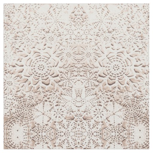 Lillian's Vanilla Cream Snowflakes Fabric