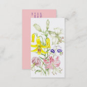 'Lillies' Business Card (Front/Back)
