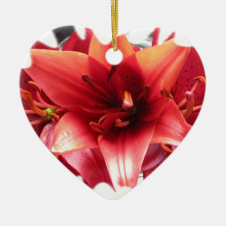 Lillies Ceramic Ornament