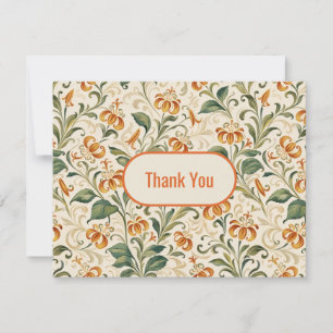 Lillies Graduation Thank You Card