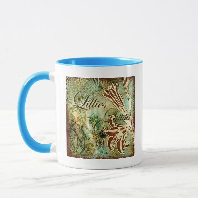 Lillies Mug (Left)
