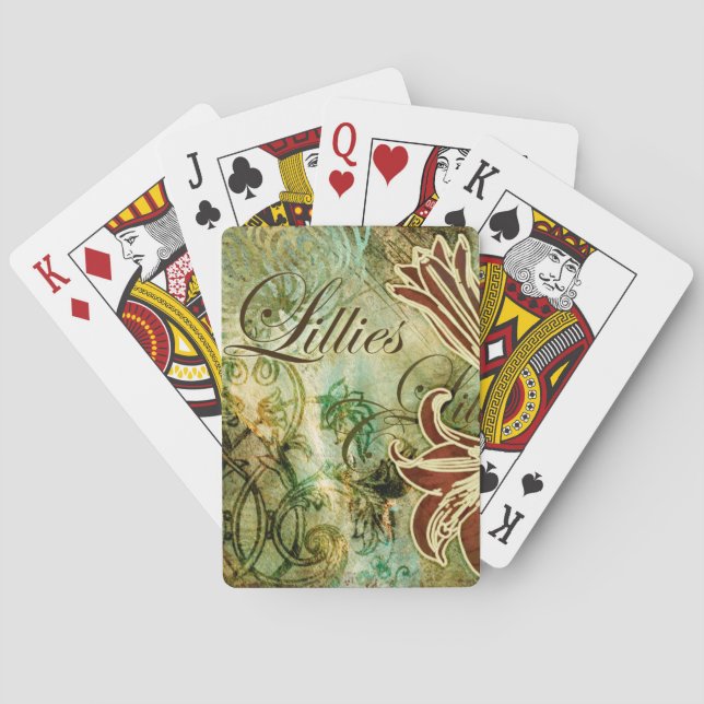 Lillies Poker Cards (Back)