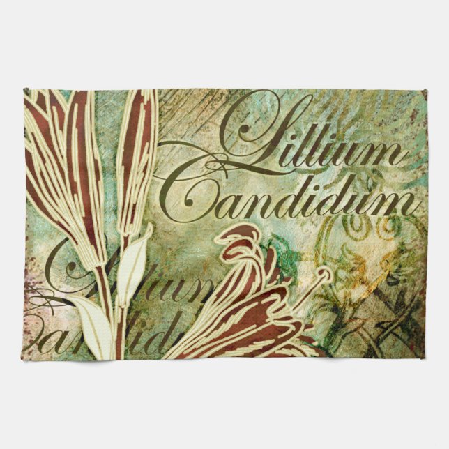 Lillium Candidum Kitchen Towel (Horizontal)