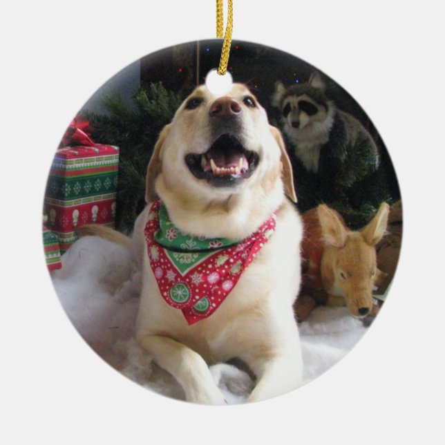 Lilly Ceramic Ornament (Front)