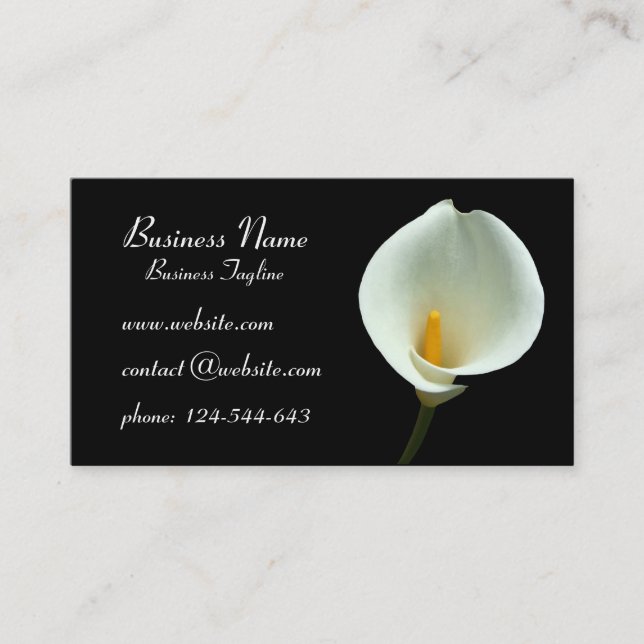 Lilly Flower Business Cards (Front)