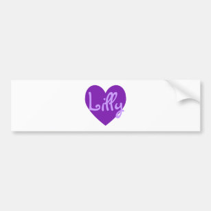Lilly in Purple Bumper Sticker