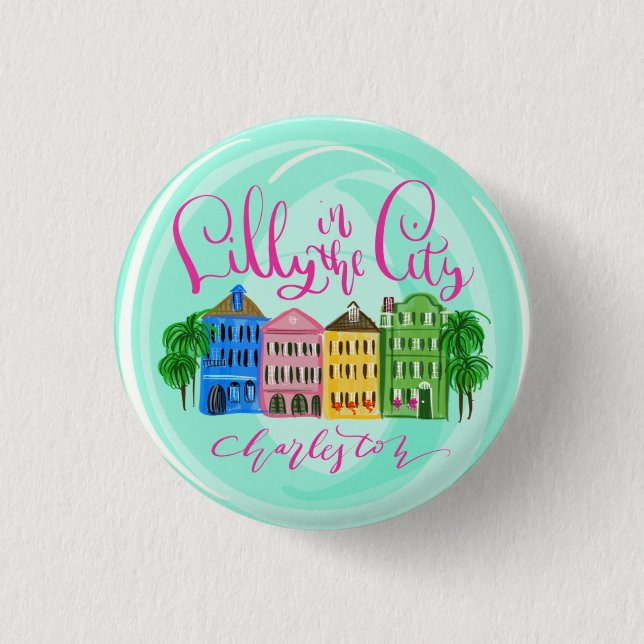 Lilly in the City - Charleston Button (Front)