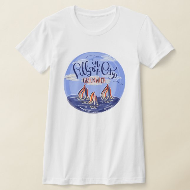 Lilly in the City Ladies Fit T-Shirt (Laydown)