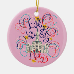 Lilly in the City Ornament