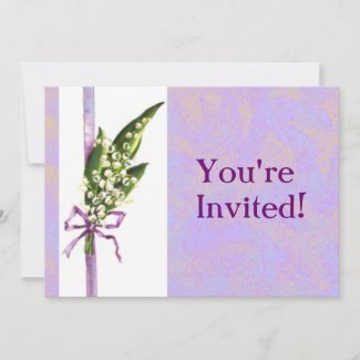 Lilly of the Valley invitation