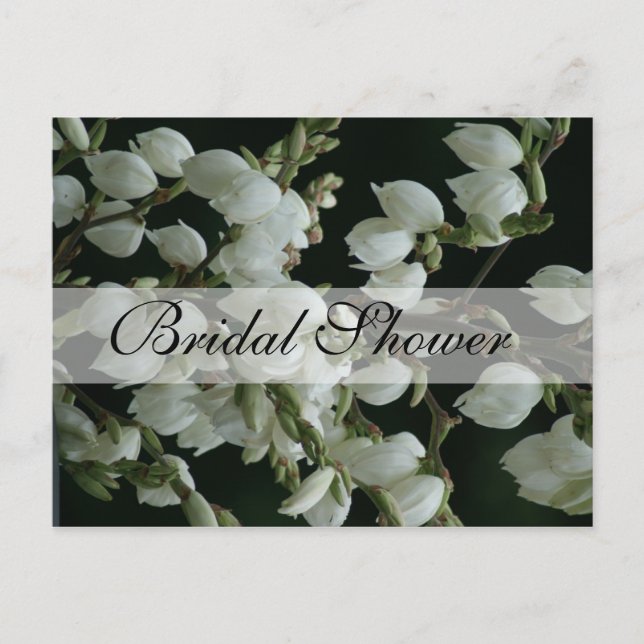 Lilly of the Valley Wedding Event Invitation Postcard (Front)