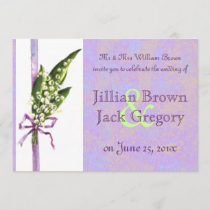 Lilly of the Valley WEDDING invitation