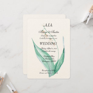Lilly of the Valley Wedding Invitation