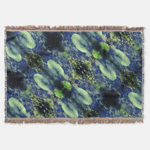 Lilly Pad Blanket Throw Blanket