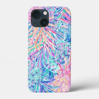 Lilly Palm Beach Colorful Fun Iphone 13 Mini Case by Three_Men_and_a_Mama at Zazzle