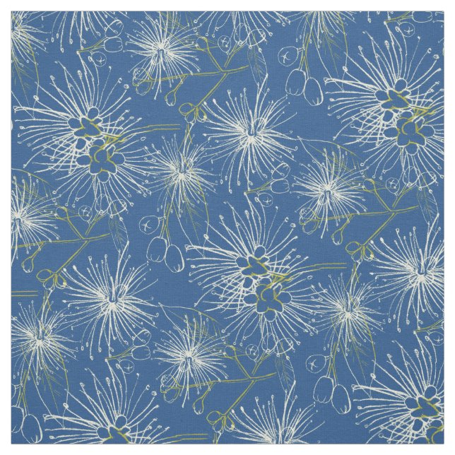 Lilly pilly botanical sketched repeat pattern fabric (Swatch)