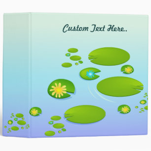 Lilly Pond 3 Ring Binder