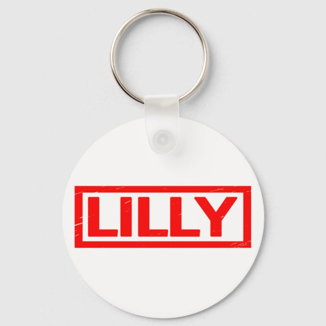Lilly Stamp Keychain (Front)