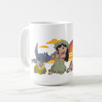 Disney Lilo and Stitch Character Aloha 11 Ounce Ceramic Mug