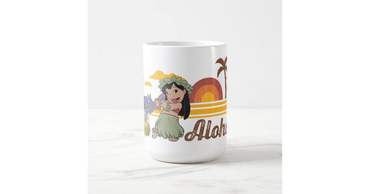 Disney Lilo and Stitch Character Aloha 11 Ounce Ceramic Mug