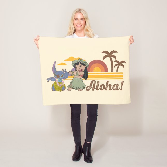 Lilo and Stitch | Aloha Fleece Blanket (In Situ)