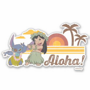 Lilo and Stitch   Aloha Sticker