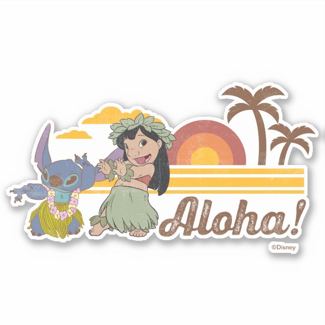 Lilo and Stitch | Aloha Sticker (Front)