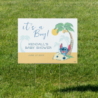 Lilo and Stitch Baby Shower | It's a Boy Sign