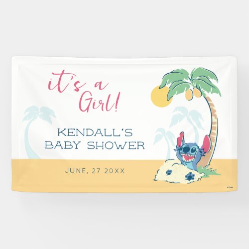 Lilo and Stitch Baby Shower  Its a Girl Banner