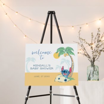 Lilo And Stitch Baby Shower Welcome Sign by LiloAndStitch at Zazzle