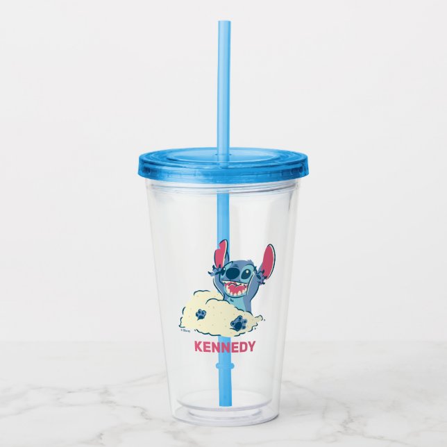 Lilo and Stitch Beach Acrylic Tumbler (Front)