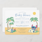 Lilo and Stitch Beach Baby Shower Invitation (Front/Back)