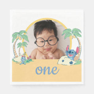 Lilo and Stitch Beach Birthday Napkins