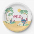 Lilo and Stitch Beach Birthday Paper Plates